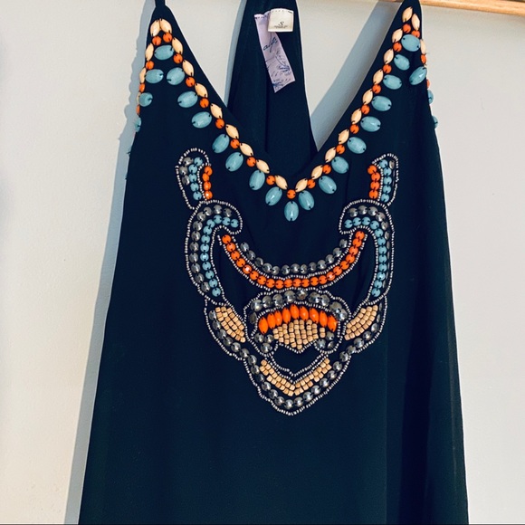 Black Beaded Dress - Picture 3 of 7